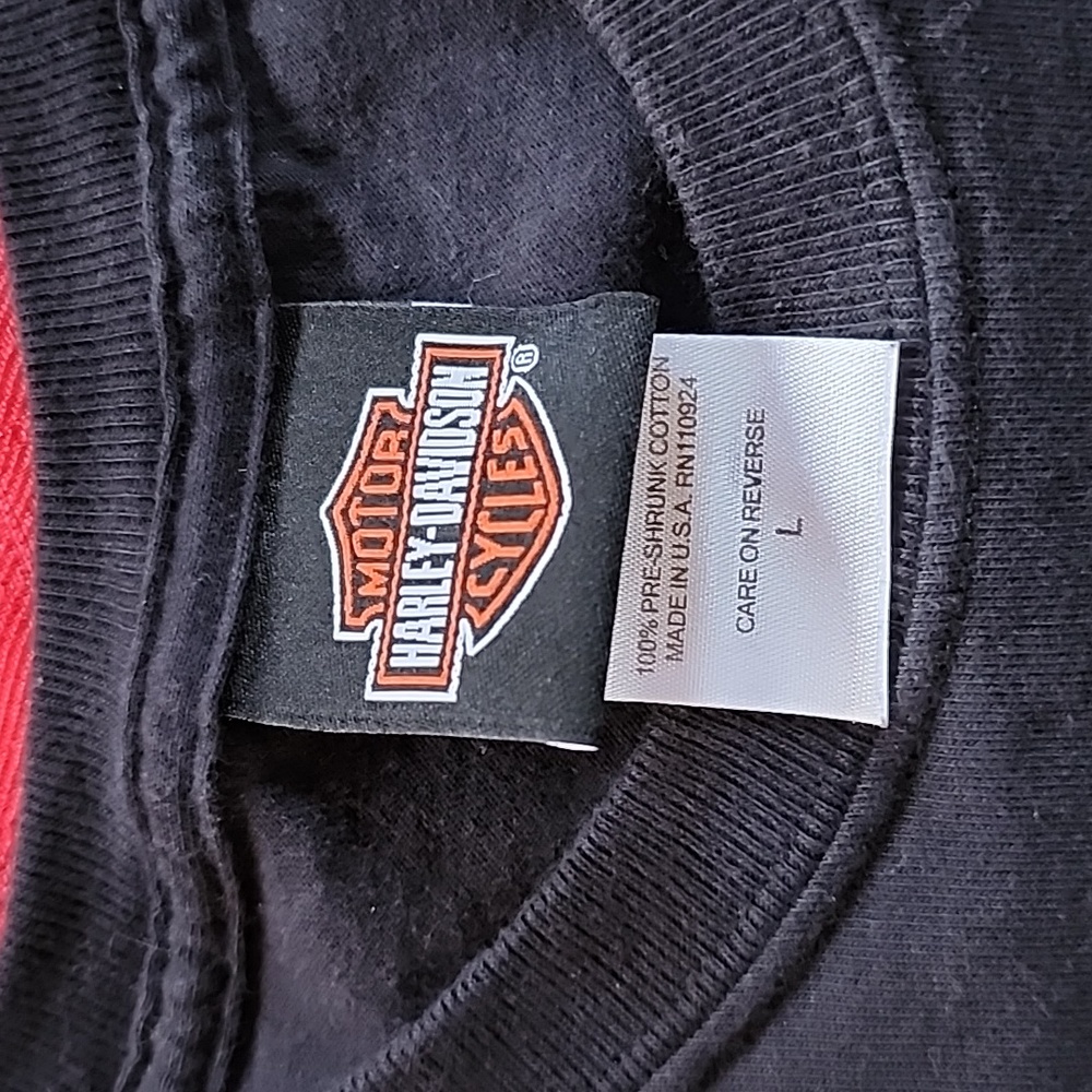 Vintage 2005  Harley-Davidson Men’s Short Sleeve Doublesided Graphic T- Shirt - Picture 3 of 5